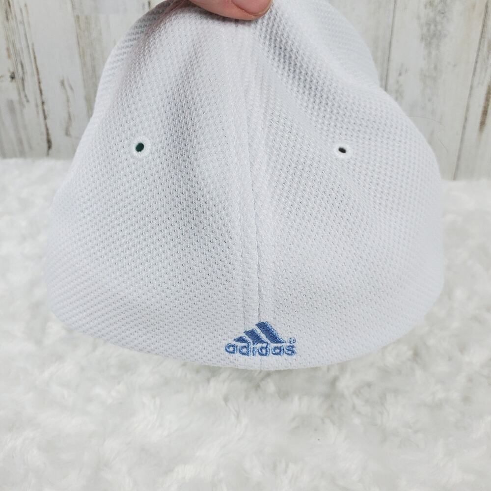 Adidas Fitted Colorblock Cap Blue White Size Small - Picture 6 of 9